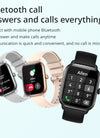 Exercise Heart Rate Meter Step Talk Music Full Screen Smartwatch