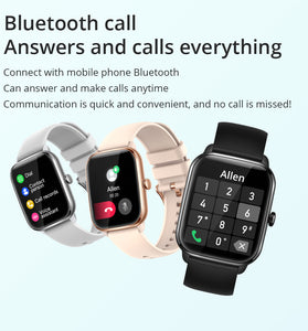 Exercise Heart Rate Meter Step Talk Music Full Screen Smartwatch